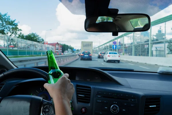 Conceito de condução embriagada — Fotografia de Stock