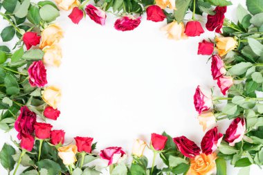 turuncu ve kırmızı güller