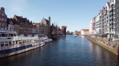 Gdansk tarihi şehir deniz cephesi