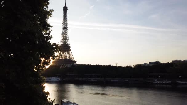 Eiffel túra és Trocadero, Párizs — Stock videók