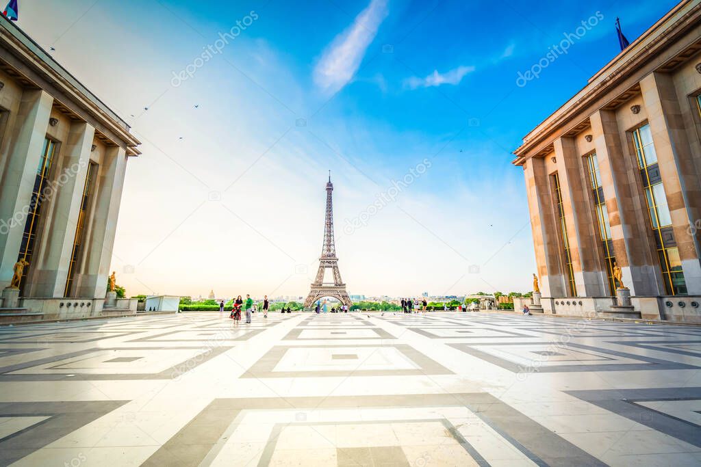 eiffel tour and from Trocadero, Paris