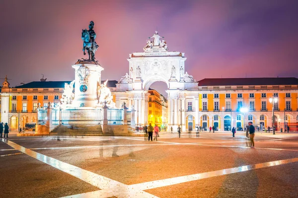 Obchodní náměstí v Lisabonu, Portugalsko — Stock fotografie