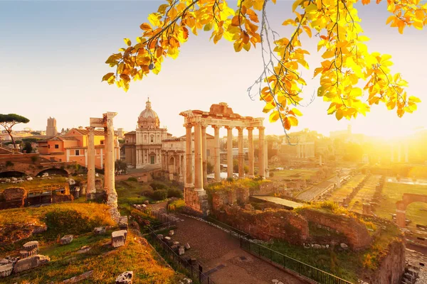 Foro - Ruinas romanas en Roma, Italia — Foto de Stock