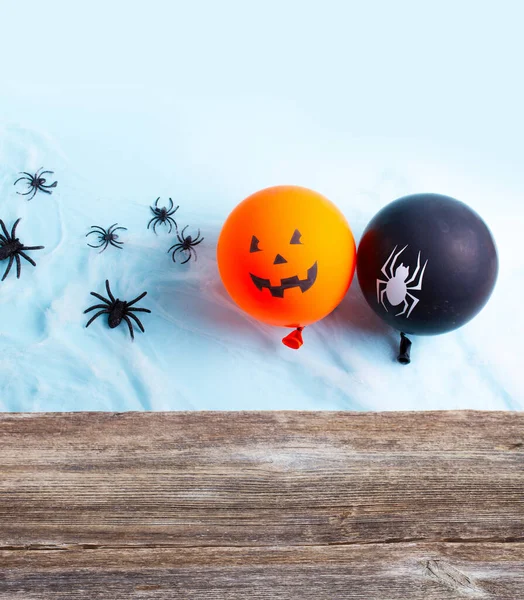 Scena di Halloween con palloncini — Foto Stock