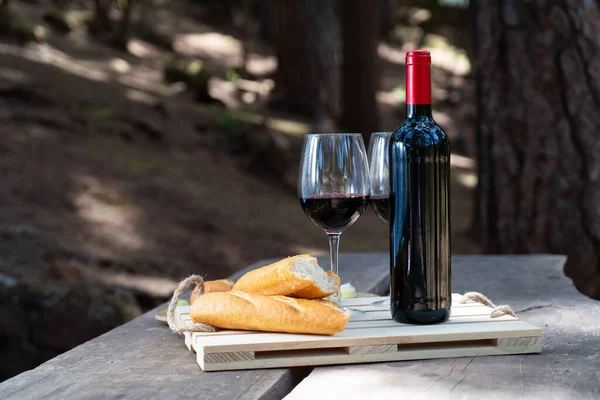 Picnic con vino — Foto Stock