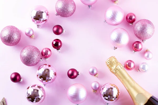 Fiesta de Navidad con champán — Foto de Stock