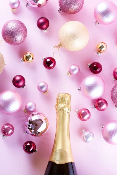 Festa di Natale con champagne — Foto Stock