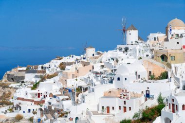 Oia, geleneksel Yunan köyü.