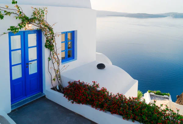 Schöne Details der Insel Santorin, Griechenland — Stockfoto