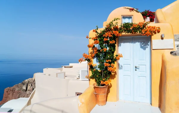 Piękne szczegóły wyspy Santorini, Grecja — Zdjęcie stockowe