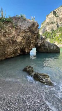 Marina Piccola Körfezi Rıhtımı, Capri Adası, İtalya