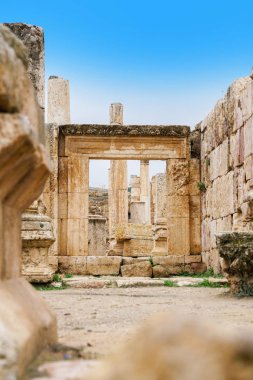 Decumanus Maximus. Antik Roma şehri, Gerasa antik, modern: Jerash, Jordan