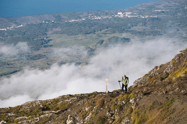 Pico-Vulkan auf den Azoren erklimmen — Stockfoto