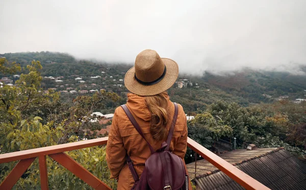 Viajante na Geórgia — Fotografia de Stock