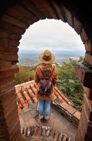 Viajante na Geórgia — Fotografia de Stock