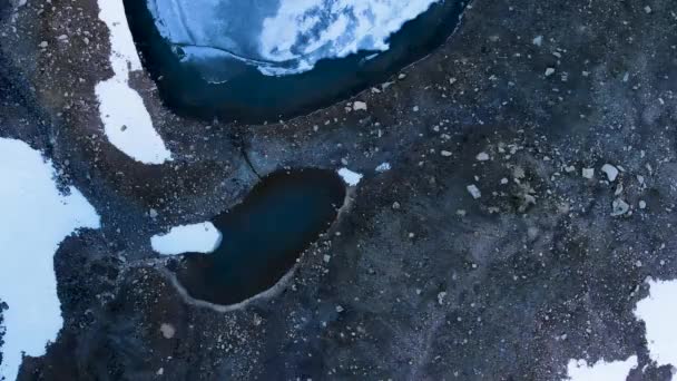 Fotografia aérea da bela Montanha Lago — Vídeo de Stock