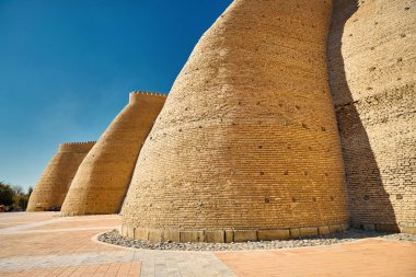 Buhara Sandığı 'nın duvarları Özbekistan' daki eski kaleler.