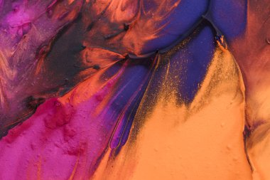 El çizimi guaj resmi. Soyut sanat geçmişi. Renk dokusu