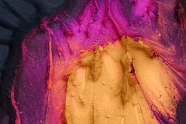 El çizimi guaj resmi. Soyut sanat geçmişi. Renk dokusu