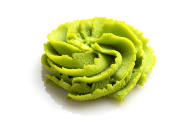 Beyaz arkaplanda Wasabi bölümü.