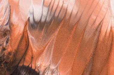 El çizimi guaj resmi. Soyut sanat geçmişi. Renk dokusu