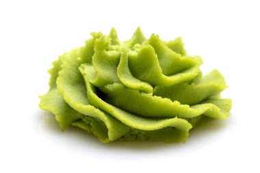 Beyaz arkaplanda Wasabi bölümü.