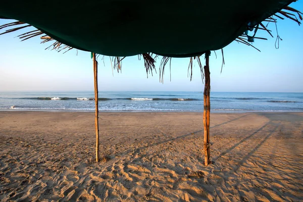 Ocean view from under the tent. Arambol, India.