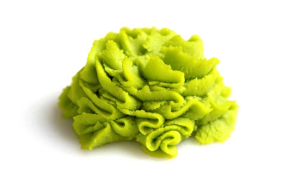 Wasabi porzione su sfondo bianco. — Foto Stock