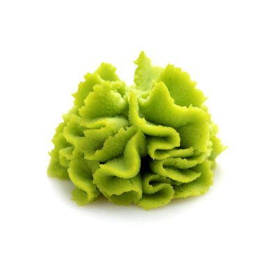 Beyaz arkaplanda Wasabi bölümü.