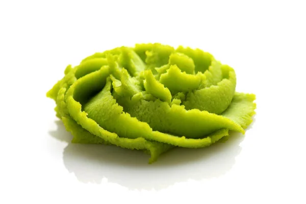 Beyaz arkaplanda Wasabi bölümü. — Stok fotoğraf