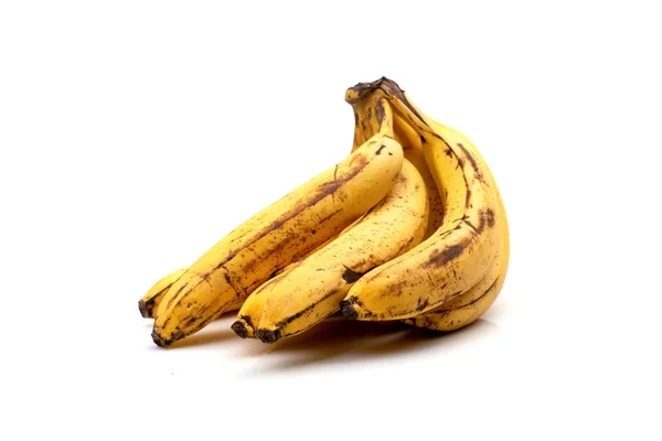 Стиглі банани ізольовані на білому тлі — стокове фото