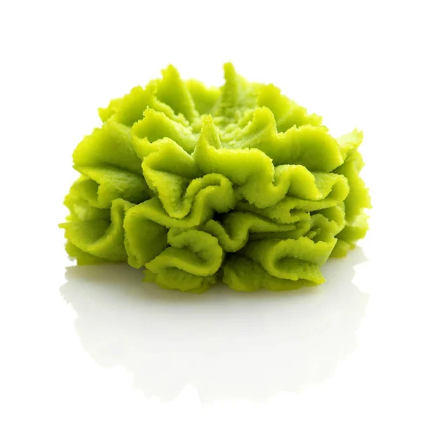 Wasabi porzione su sfondo bianco. — Foto Stock