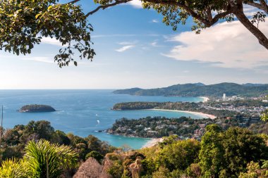 Tayland 'da deniz güzel görünümü. Üst görünüm.