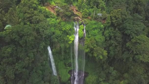 Cascada Sekumpul Bali Indonesia — Vídeo de stock