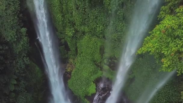 Sekumpul Waterfall Bali Indonesia — Stock Video