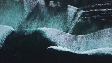 Nyang Nyang plajında drone görünümü, Bali, Endonezya
