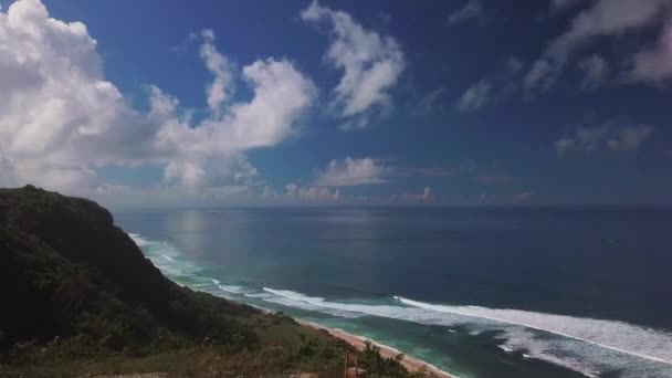 Drohnenblick Auf Nyang Nyang Beach Bali Indonesien — Stockvideo