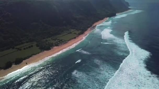 Widok Drone Plaży Nyang Nyang Bali Indonezja — Wideo stockowe