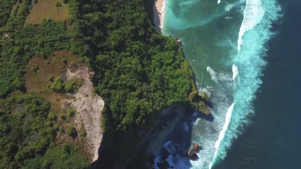 Widok Drone Plaży Nyang Nyang Bali Indonezja — Wideo stockowe