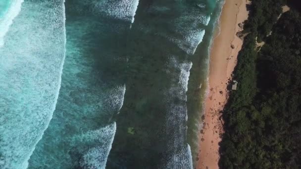 Pemandangan Drone Pantai Nyang Nyang Bali Indonesia — Stok Video