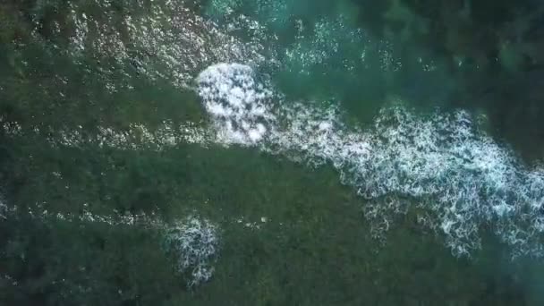 Drone Pohled Pláž Nyang Nyang Bali Indonésie — Stock video