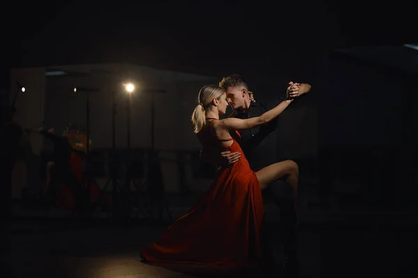 Dansuri Pasionale Concept Dragoste Mișcare — Fotografie, imagine de stoc