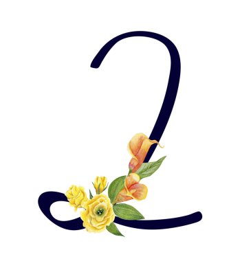 2 rakamı çiçek ayarla