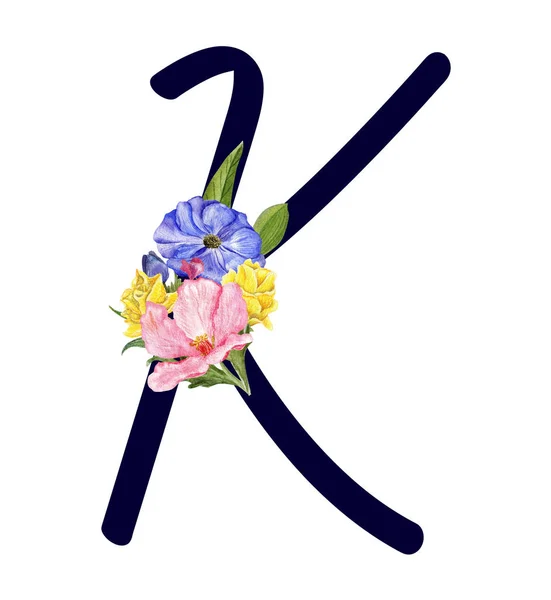 Abc 花卉套装 k — 图库照片