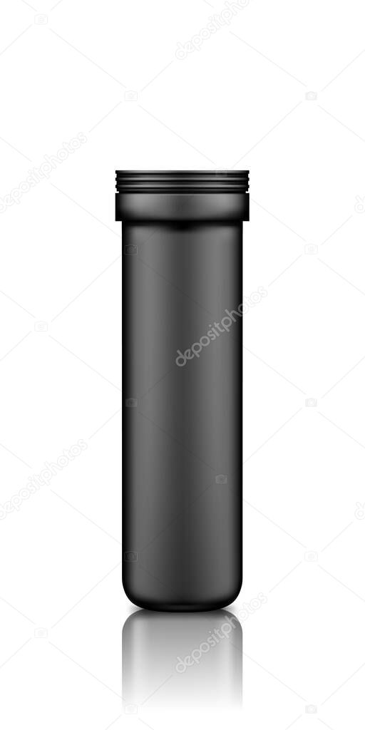 Download Black Vitamin Or Supplement Plastic Jar Mockup Isolated On White Background Packaging Design Blank Sport Or Dietary Nutrition Healthcare Bottle Template 3d Realistic Vector Illustration Premium Vector In Adobe Illustrator Ai PSD Mockup Templates