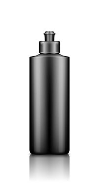 Sıvı bulaşık deterjanı, durulamalı siyah plastik kapaklı model.