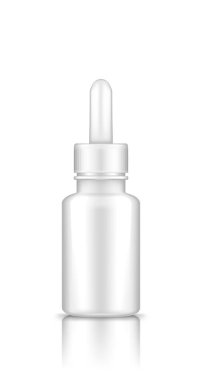 Kapaklı beyaz plastik damlalık kutusu