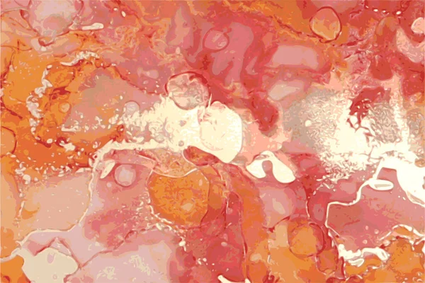 Fondo de piedra rosa y oro con textura de mármol — Vector de stock