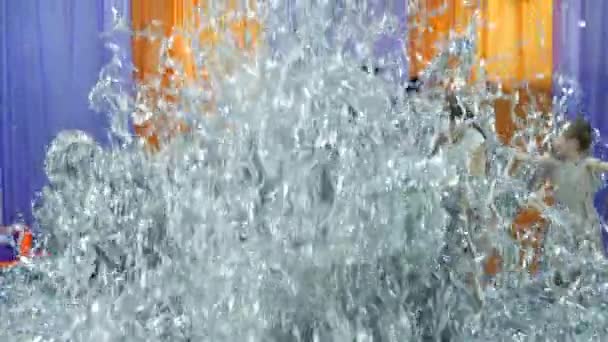 Childrens playroom. Paper show for children. Royalty Free Stock Video