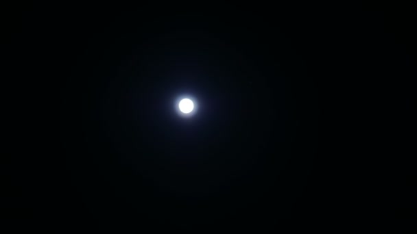 Cielo notturno. Luna piena . — Video Stock